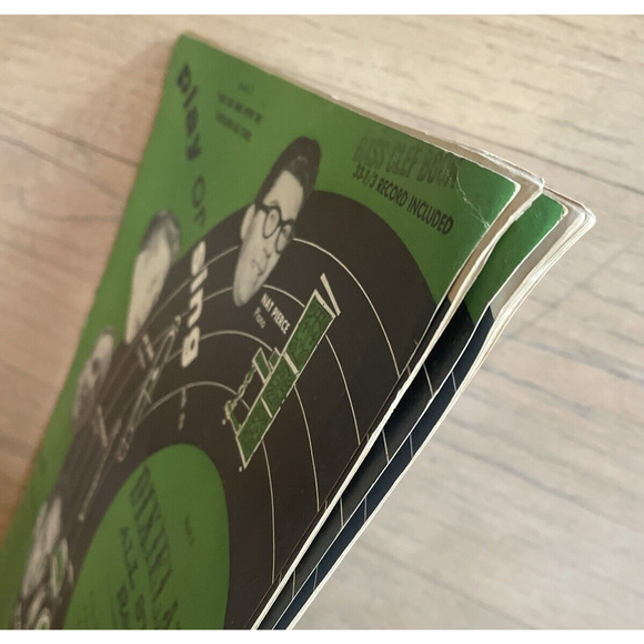 DIXIELAND All Stars Play Sing Music Book Vtg Record (33 1/3) x2 C and Bass Clef - Picture 8 of 9